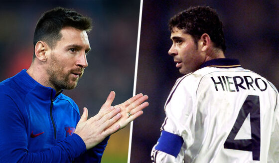 Lionel Messi, Fernando Hierro Lionel Messi, Fernando Hierro