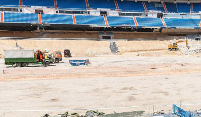 estadio santiago bernabeu spielfeld baustelle realmadrid