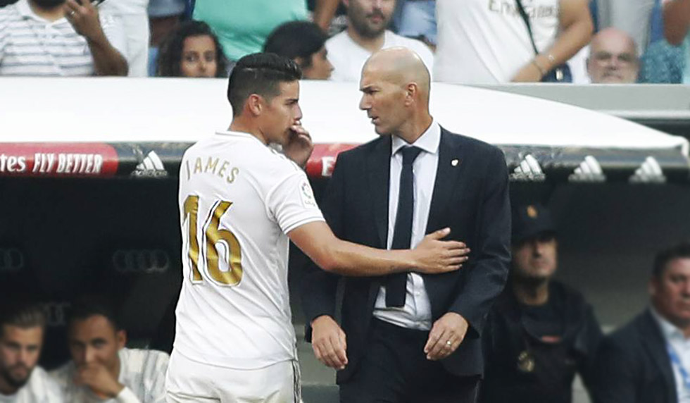 James Rodriguez Zinedine Zidane