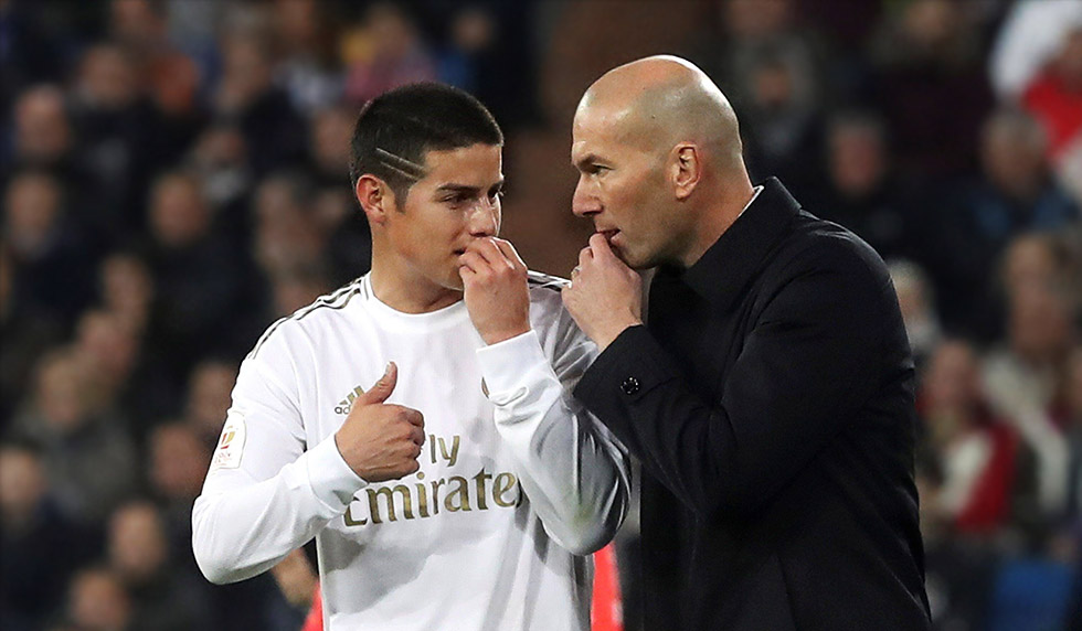 Zinedine Zidane James Rodriguez