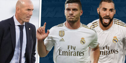 Zinédine Zidane, Luka Jovic, Karim Benzema