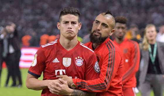 James Rodríguez Arturo Vidal