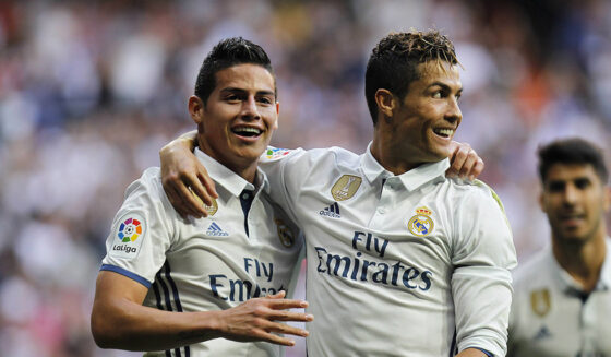 James Rodriguez Cristiano Ronaldo