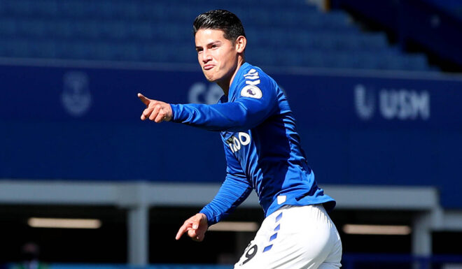 James Rodríguez bei Everton James Rodríguez Everton