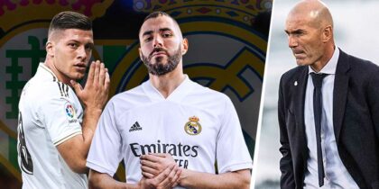 Luka Jovic, Karim Benzema, Zinedine Zidane