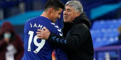 James Rodríguez Carlo Ancelotti