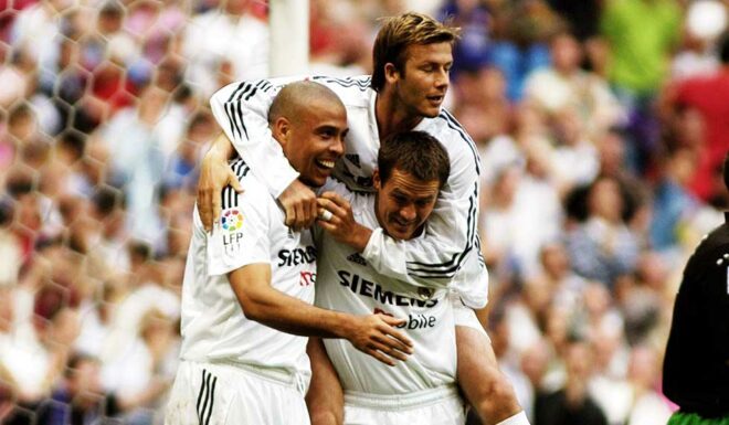 Ronaldo David Beckham Michael Owen Galácticos 2004