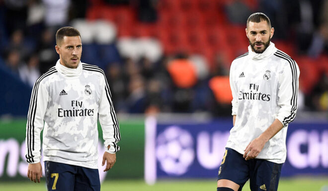 Eden Hazard Karim Benzema