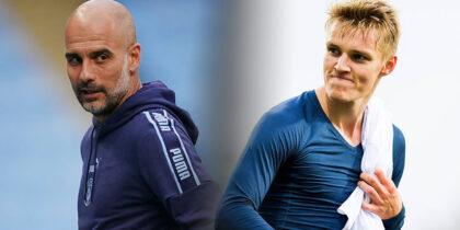 Pep Guardiola Martin Odegaard