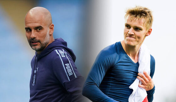 Pep Guardiola Martin Odegaard