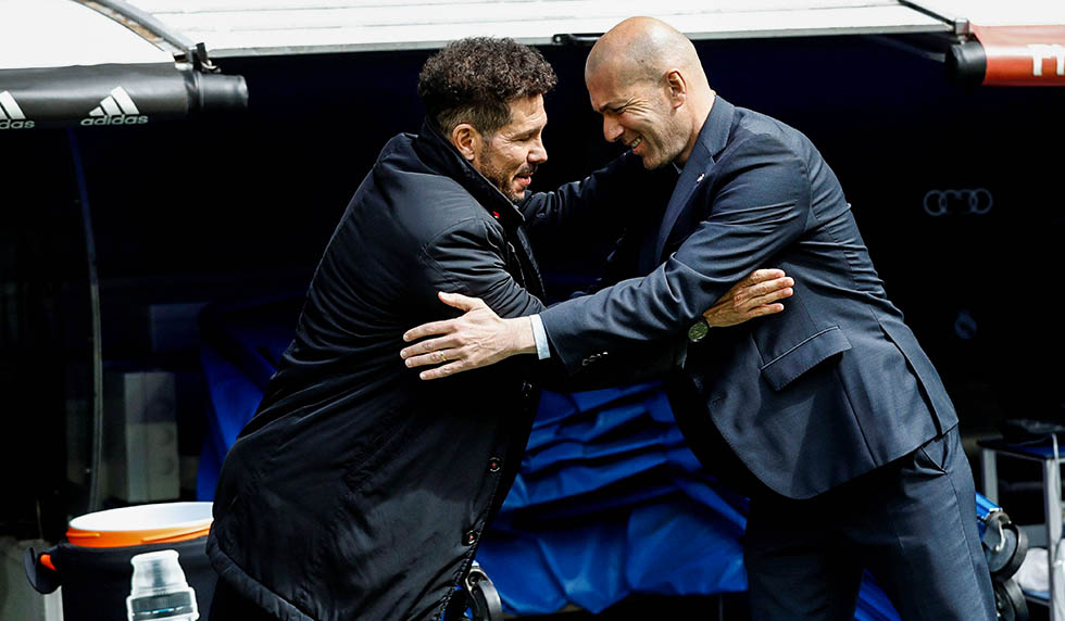 Diego Simeone Zinédine Zidane Derbi madrileño