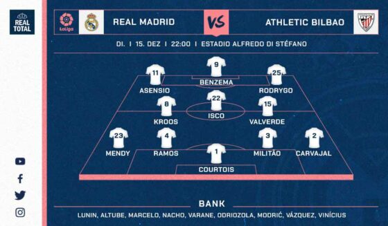 Reals voraussichtliche Startelf gegen Bilbao