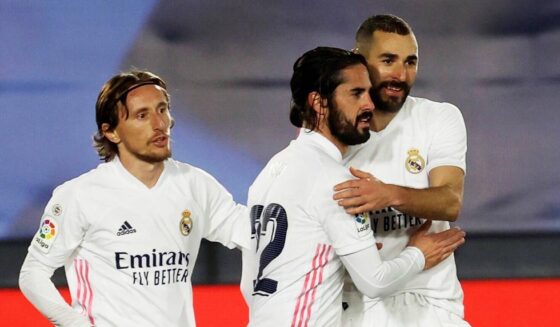 Luka Modric Isco Karim Benzema