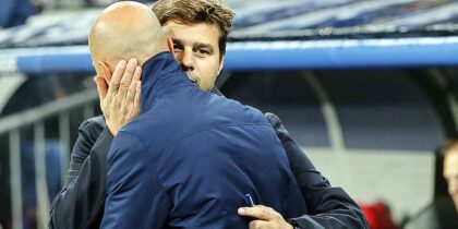 Mauricio Pochettino Zinédine Zidane Umarmung