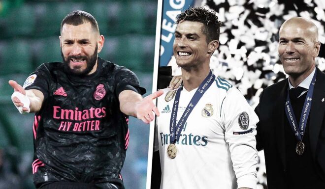 Karim Benzema, Cristiano Ronaldo, Zinédine Zidane