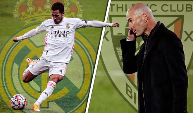 Eden Hazard und Zinédine Zidane