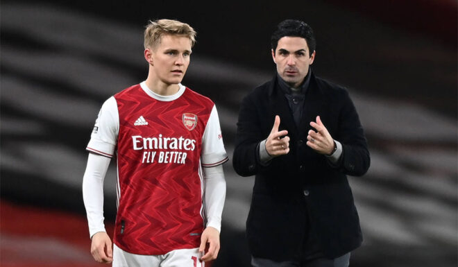 Martin Odegaard Mikel Arteta