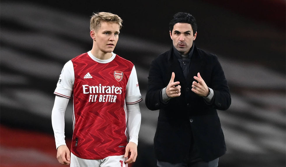 Martin Odegaard Mikel Arteta