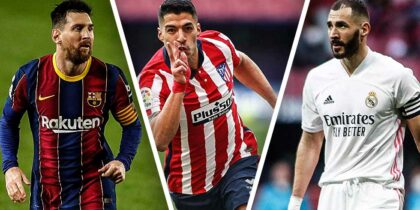 Lionel Messi, Luis Suárez, Karim Benzema