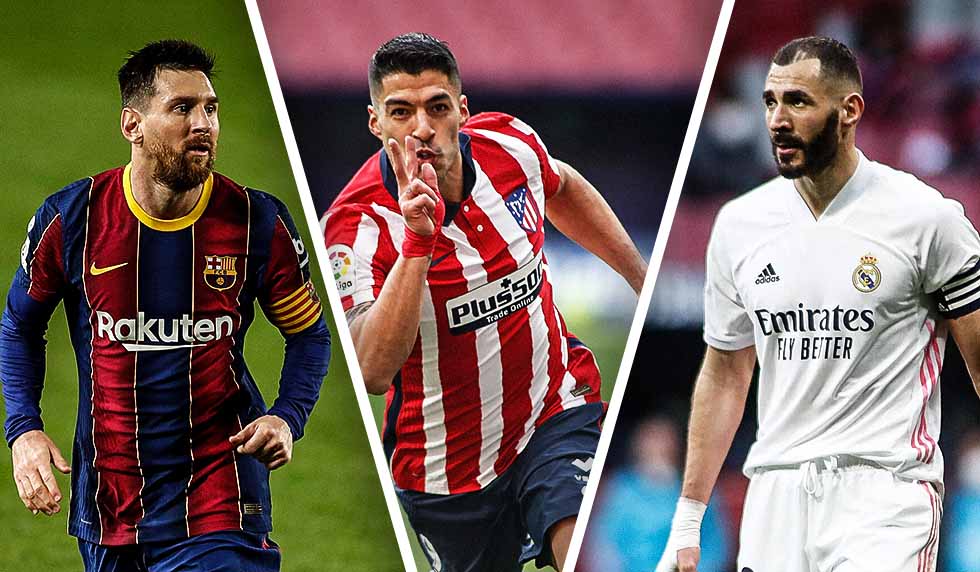 Lionel Messi, Luis Suárez, Karim Benzema