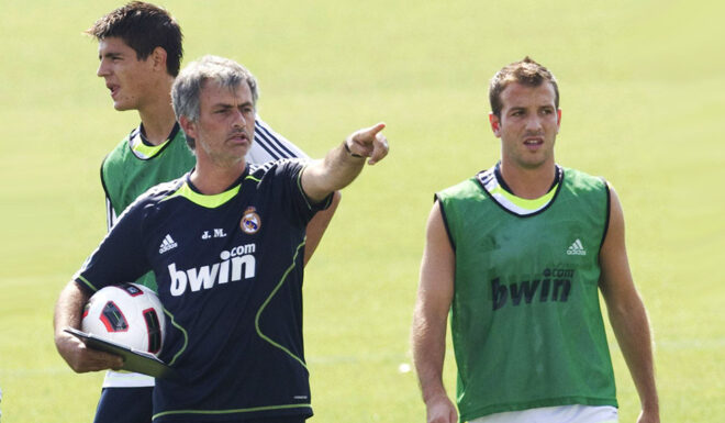 Rafael Van der Vaart Jose Mourinho