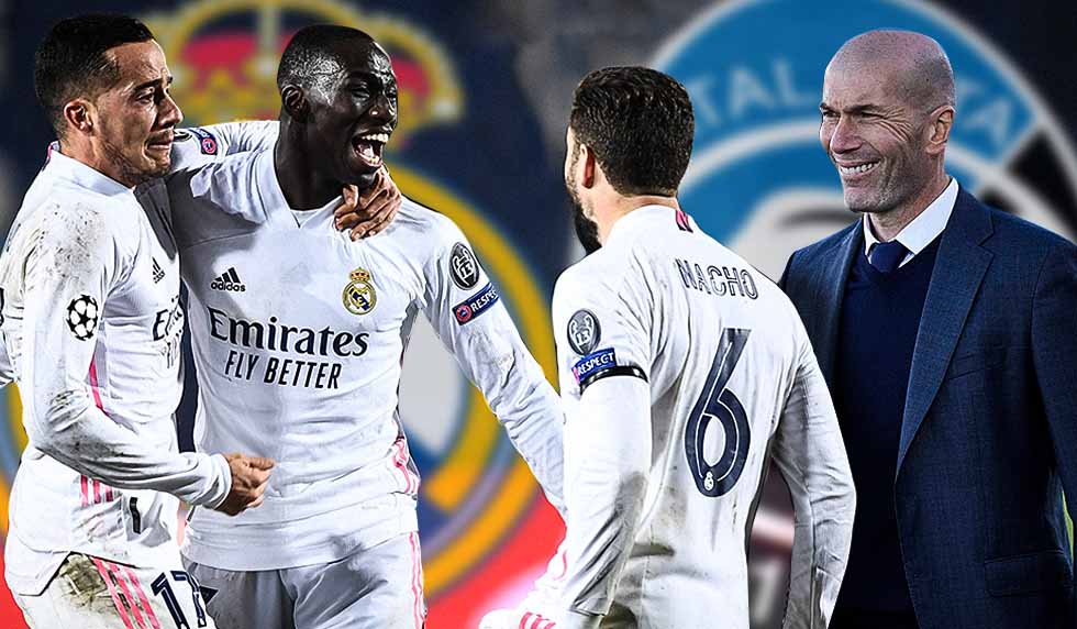Lucas Vázquez Ferland Mendy Nacho Fernández Zinédine Zidane