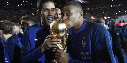 Raphael Varane Kylian Mbappe