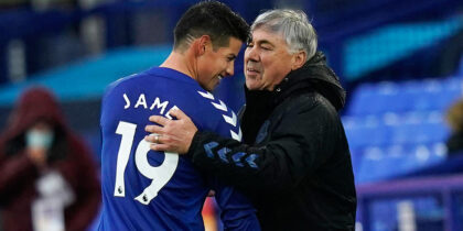 James Rodriguez Carlo Ancelotti