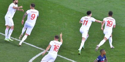 Schweiz Frankreich Jubel EURO