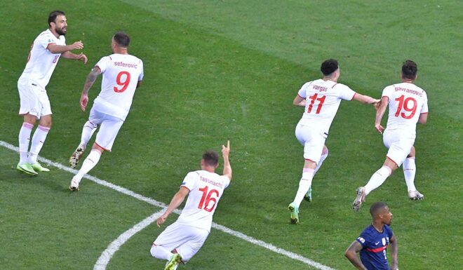Schweiz Frankreich Jubel EURO