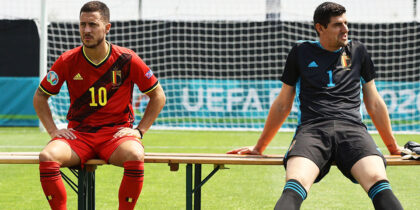 Eden Hazard Thibaut Courtois