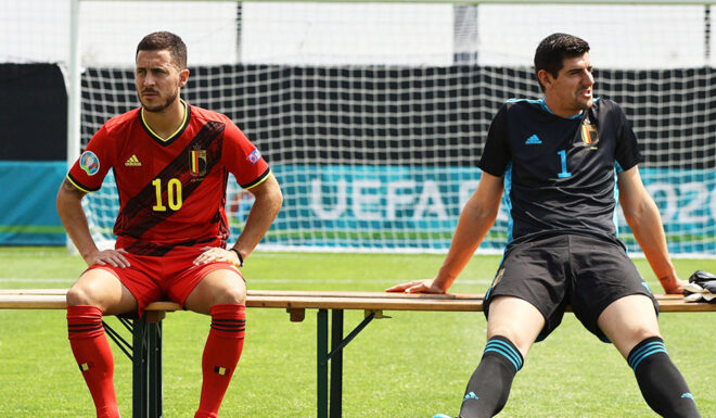 Eden Hazard Thibaut Courtois