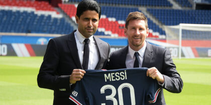 Nasser Al Khelaifi Lionel Messi