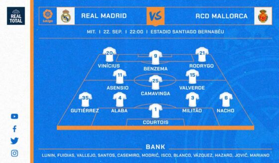 Reals Startelf gegen Mallorca