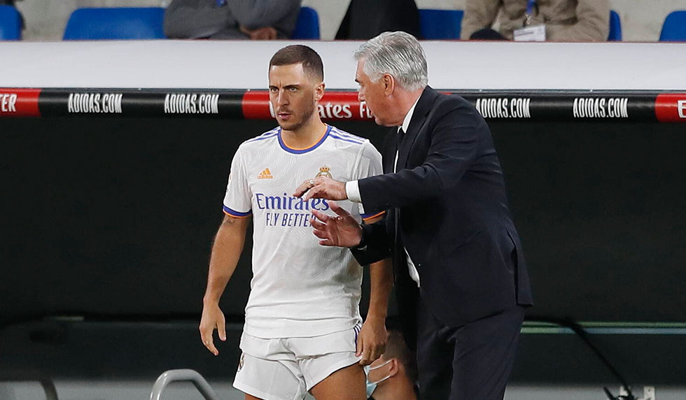 Eden Hazard Carlo Ancelotti