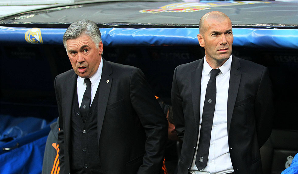 Carlo Ancelotti Zinedine Zidane