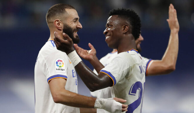 Karim Benzema und Vinícius Júnior
