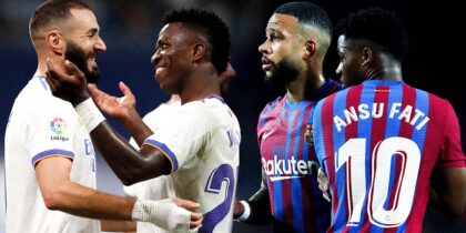 Karim Benzema, Vinícius Júnior, Memphis Depay, Ansu Fati