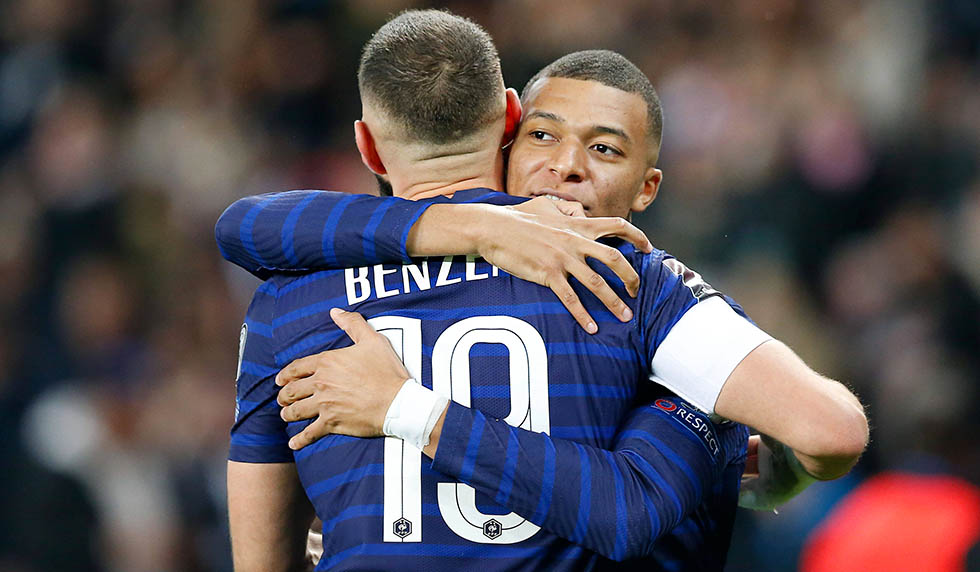 Karim Benzema und Kylian Mbappé