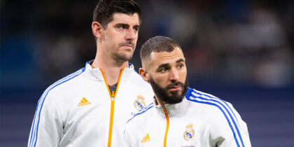 Karim Benzema Thibaut Courtois Real Madrid