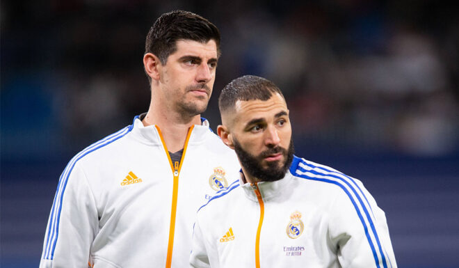 Karim Benzema Thibaut Courtois Real Madrid