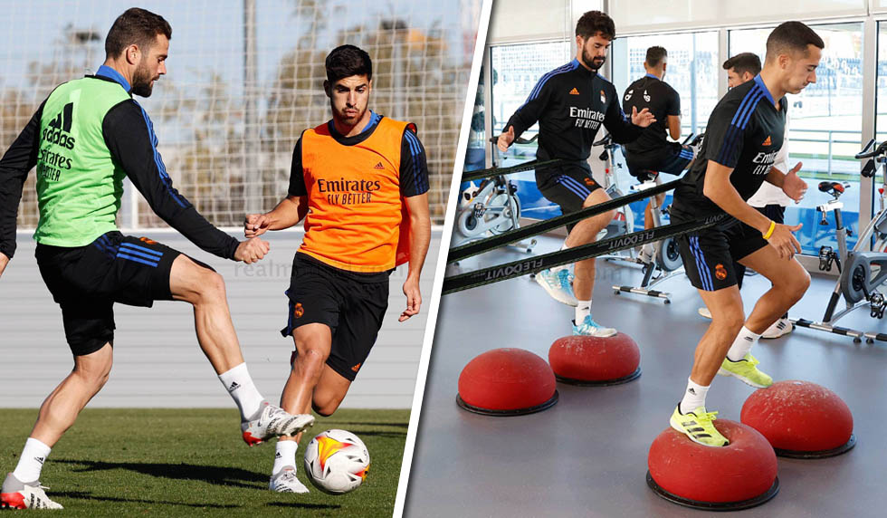 zquezTraining Real Madrid Nacho Isco Asensio Lucas