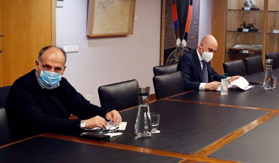Javier Tebas und Luis Rubiales Javier Tebas und Luis Rubiales