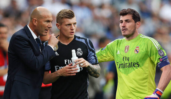 Zinedine Zidane Toni Kroos Iker Casillas