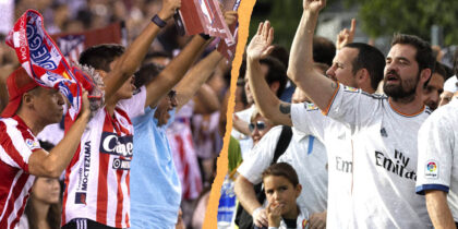 fans atletico real madrid derby derbi