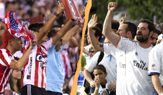 Fans Atlético & Real Madrid fans atletico real madrid derby derbi