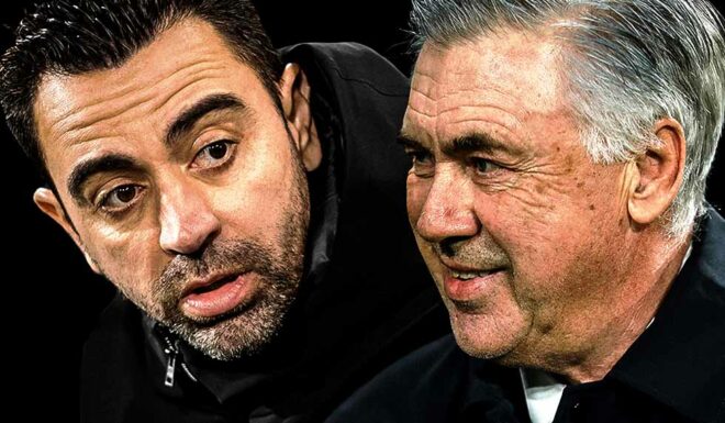 Xavi Hernandez, Carlo Ancelotti Xavi Hernandez Carlo Ancelotti