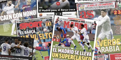 Clásico Supercopa Pressestimmen Real Madrid Barcelona