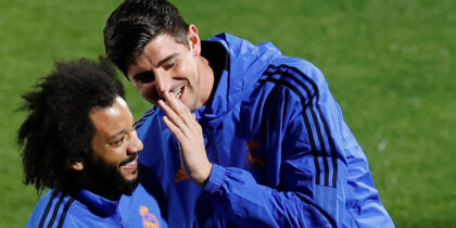 Thibaut Courtois Marcelo Real Madrid