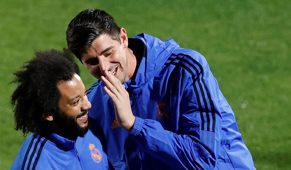 Thibaut Courtois Marcelo Real Madrid
